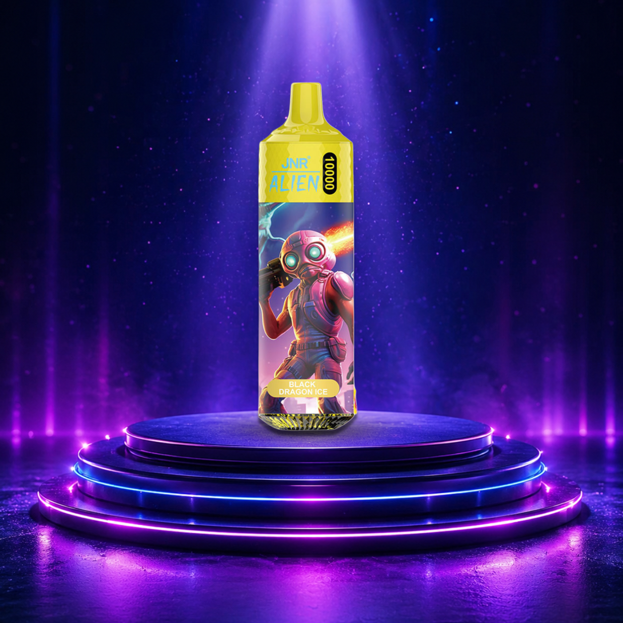 Vape descartável JNR Alien - 10K — maçã dupla, 10 000 puffs