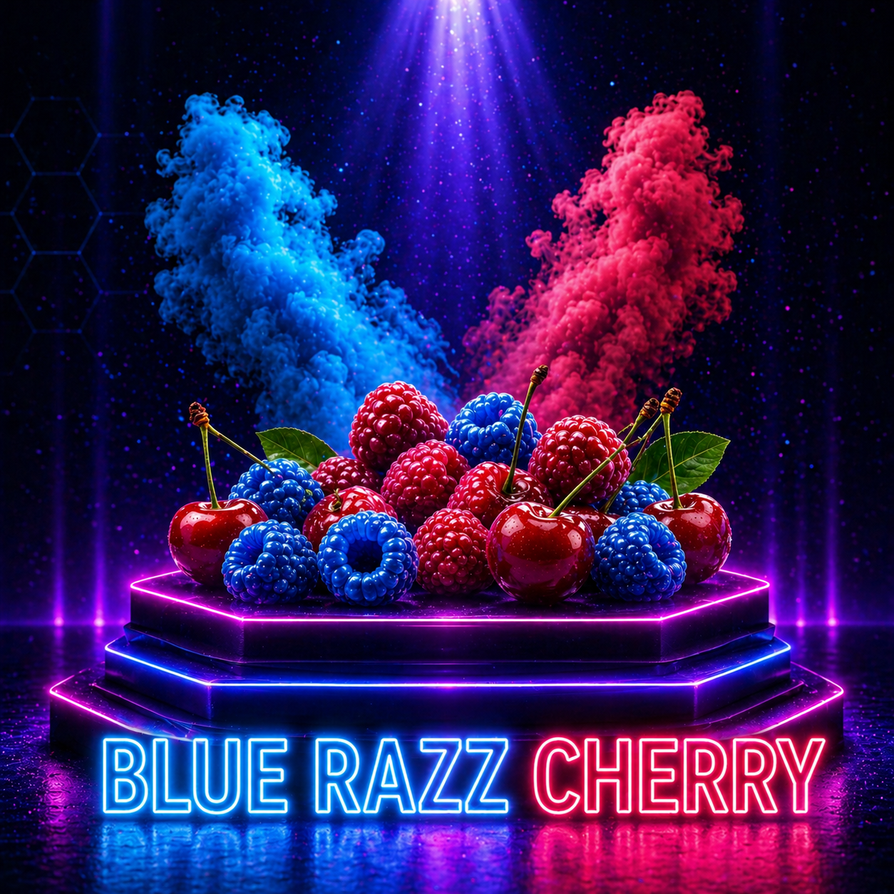Sabor de vape framboesa azul e cereja