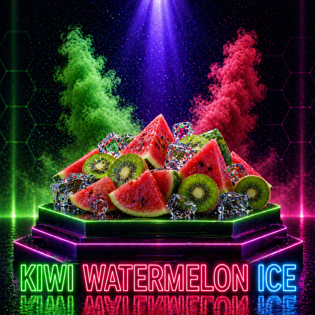 Sabor de vape kiwi, melancia e gelo