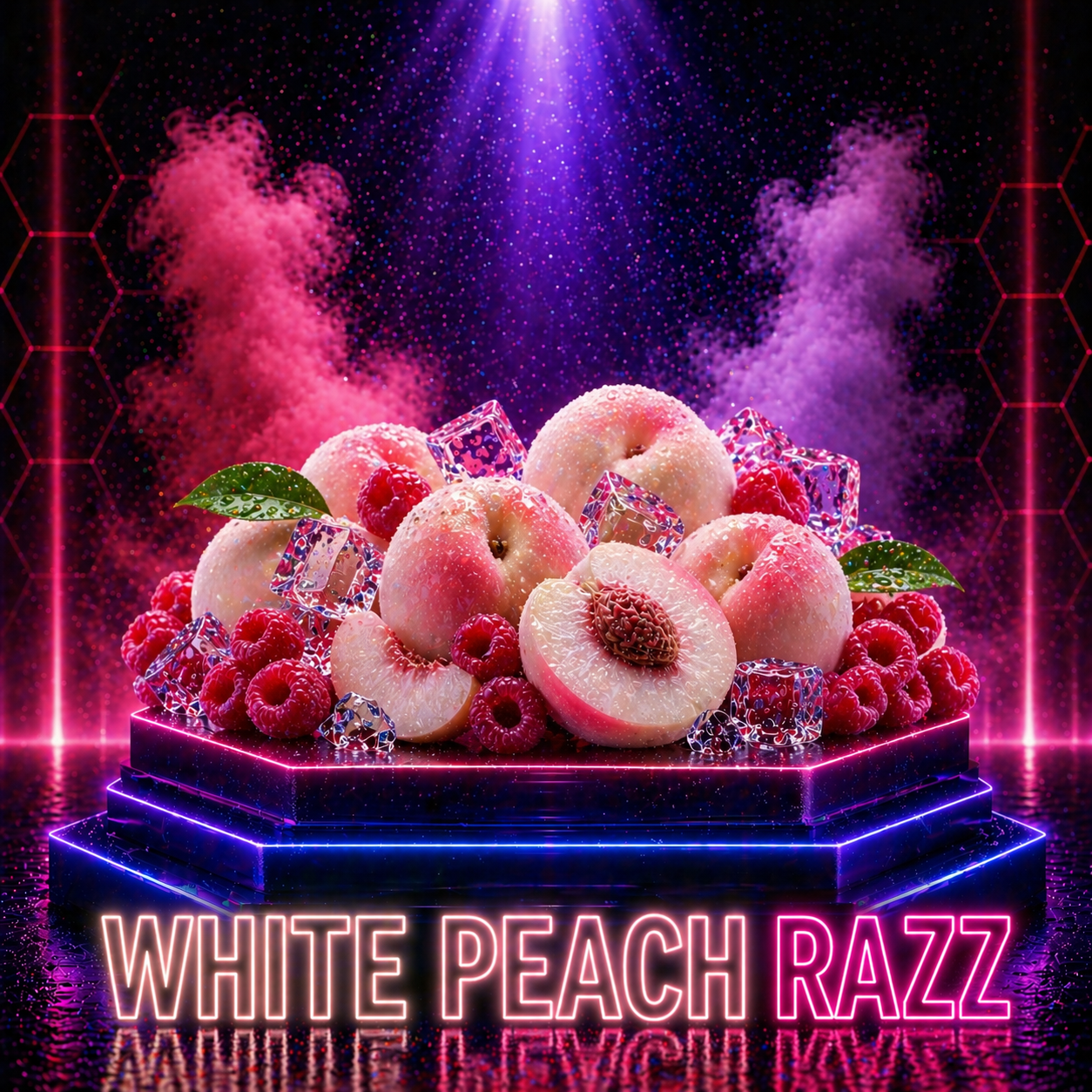 Sabor de vape pêssego branco e framboesa